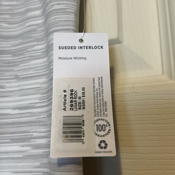 Jockey Leggings Size Medium White Gray - Picture 5 of 8